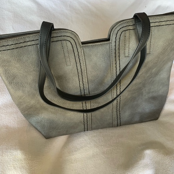 Montana West Tote Bag Top Handle Satchel Purse  Shoulder Gray Womens Western - Picture 8 of 13